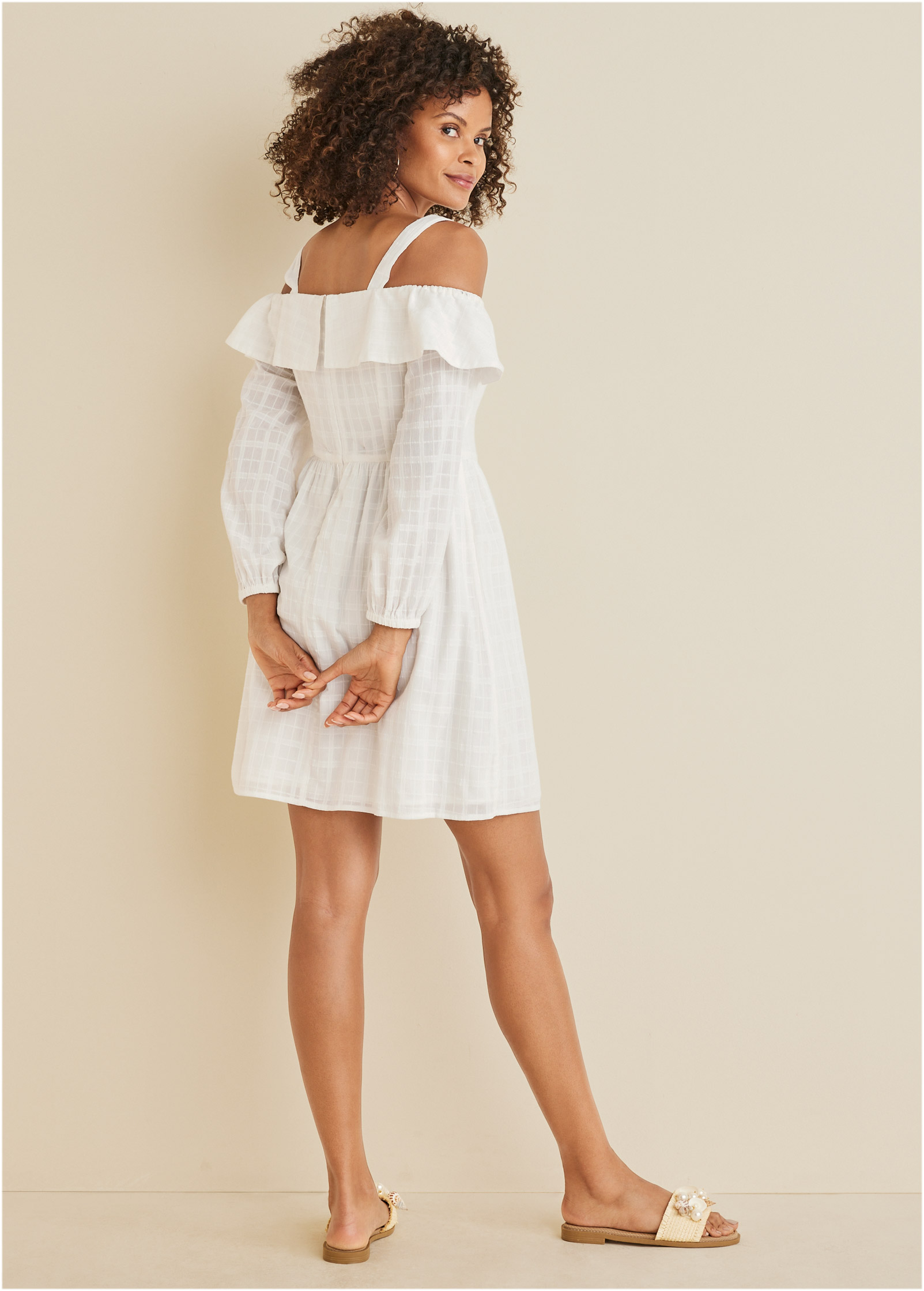 Cold shoulder mini outlet dress