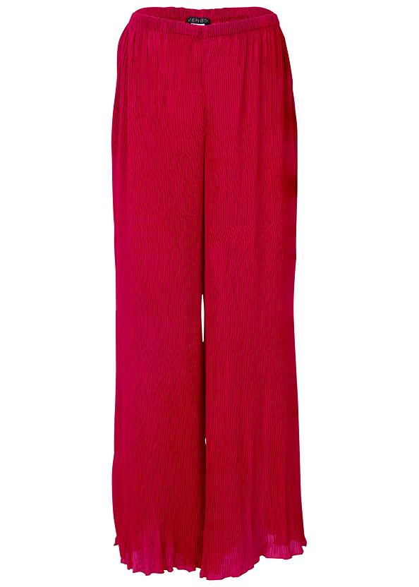 Ghost with background front view Plisse Wide Leg Pants