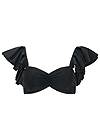 Ghost with background front view Ruffle Bandeau Bikini Top