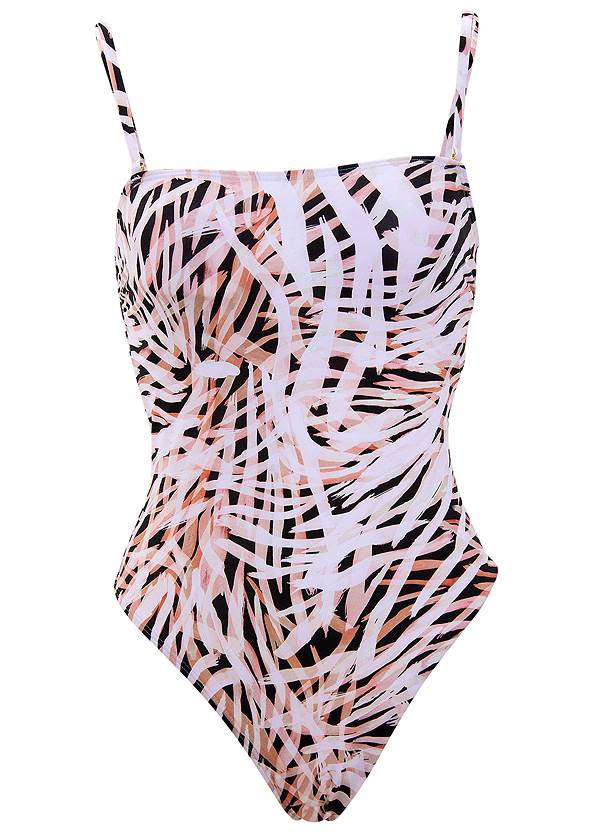 Ghost with background front view Cabo Bandeau One-Piece