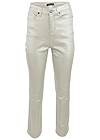 Ghost with background front view Metallic Straight Leg Jeans