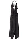 Alternate View Plunging Knot Maxi Dress