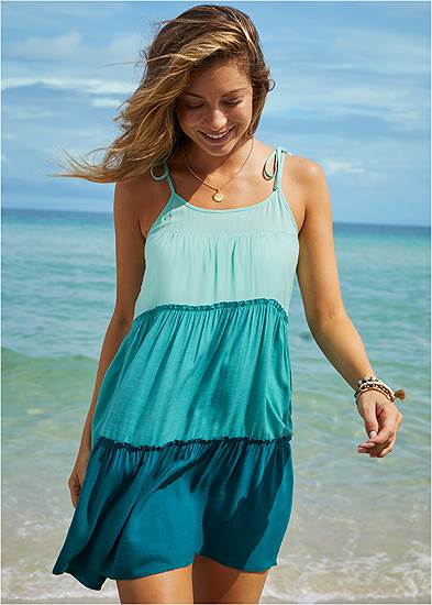 Tiered Cover-Up Dress