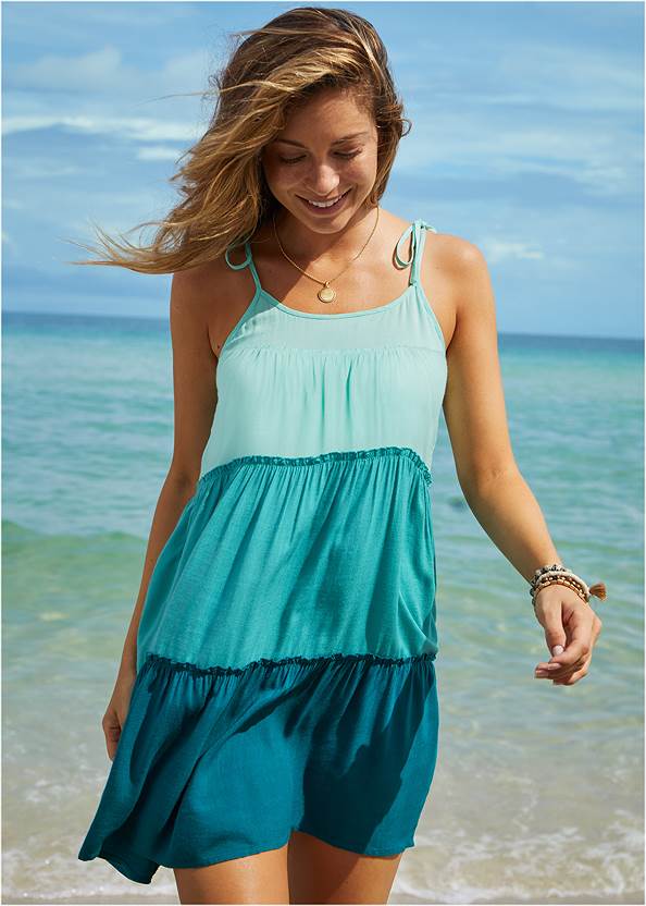 Tiered Cover-Up Dress