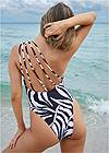Full back view Strappy One-Piece