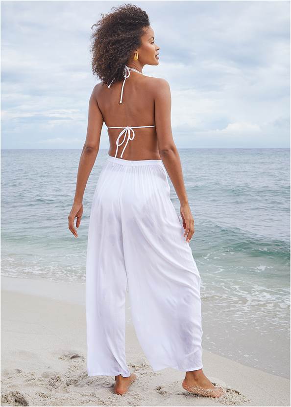 Full back view Palazzo Cover-Up Pants