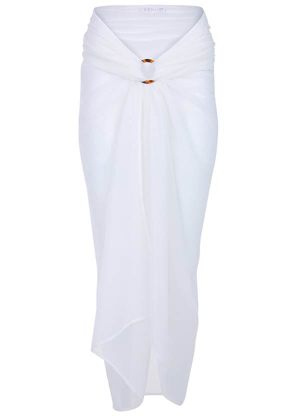Ghost with background front view Ring Cover-Up Skirt
