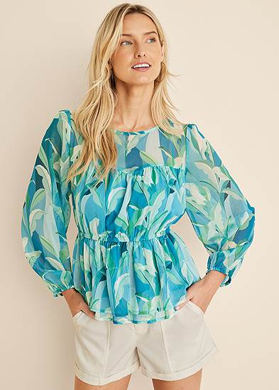 One Cold Shoulder Button Up Blouse  Ladies tops fashion, Fashion tops  blouse, Trendy tops