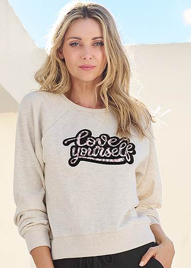 Plus Size Love Yourself Sweatshirt