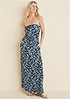 Front View Printed Maxi Dress