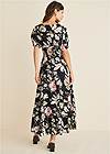Full back view Floral Maxi Dress