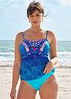 Front View Bandeau Tankini Top