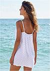 Full back view Crinkle Cover-Up Dress
