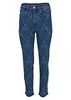 Ghost with background front view Lace Print Straight Jeans
