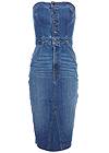 Ghost with background front view Strapless Denim Dress