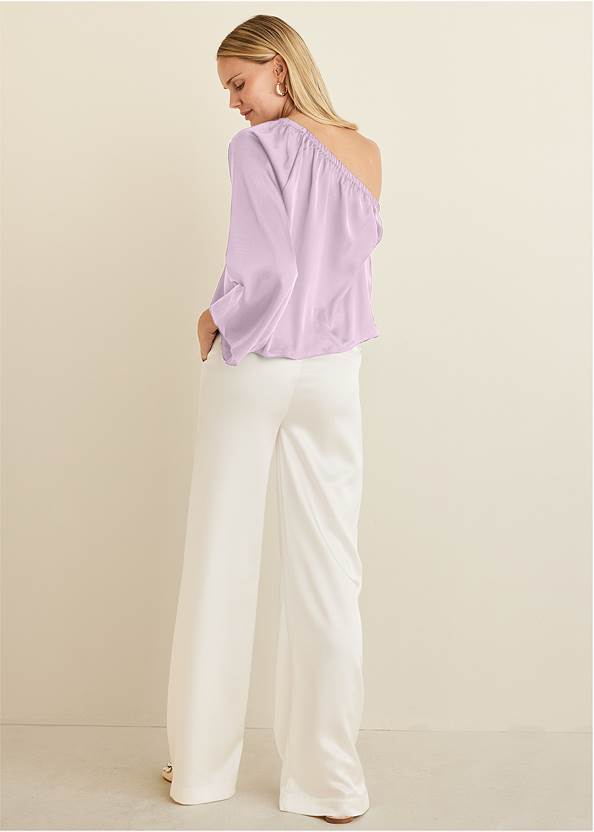 BACK View One Shoulder Top