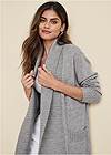 Detail front view Cardigan Duster