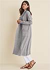 Full side view Cardigan Duster