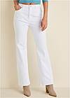 Front View Penelope Modern Flare Jeans
