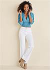 Front View Penelope Modern Flare Jeans
