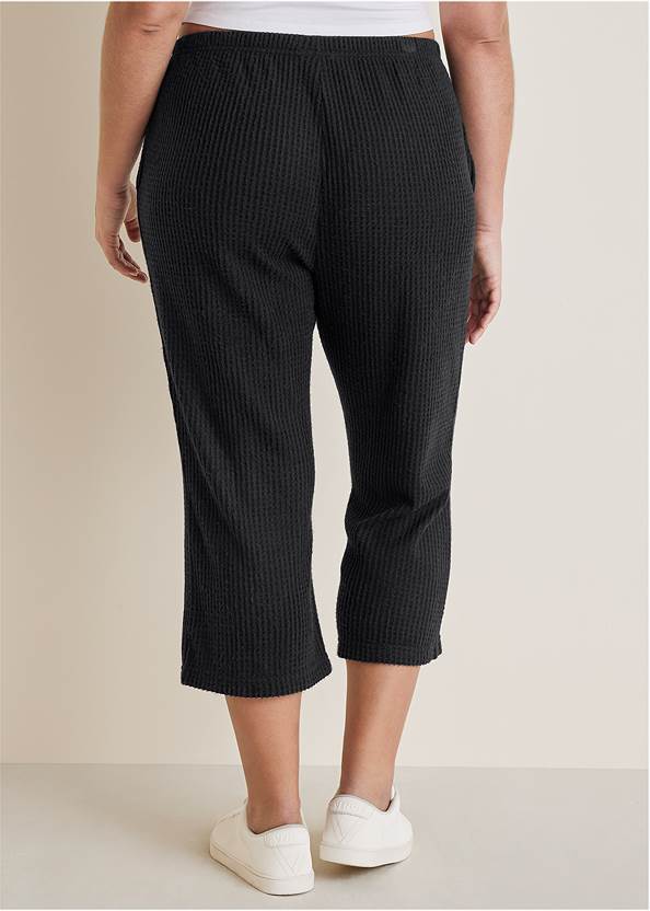 Alternate View Cozy Waffle Crop Pant