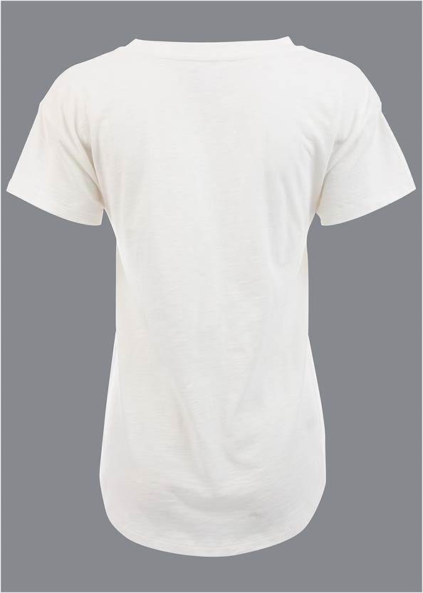 Ghost with background back view V-Neck Tee