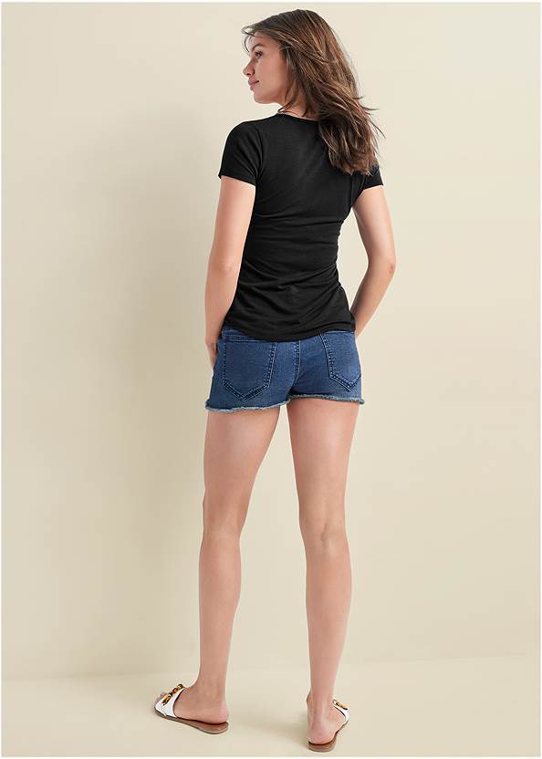 Back View Casual Pocket Tee