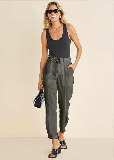 Relaxed Twill Straight Pant