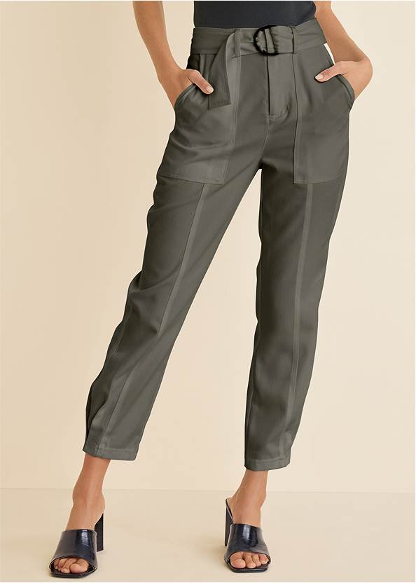 Waist Down Front view Relaxed Twill Straight Pant