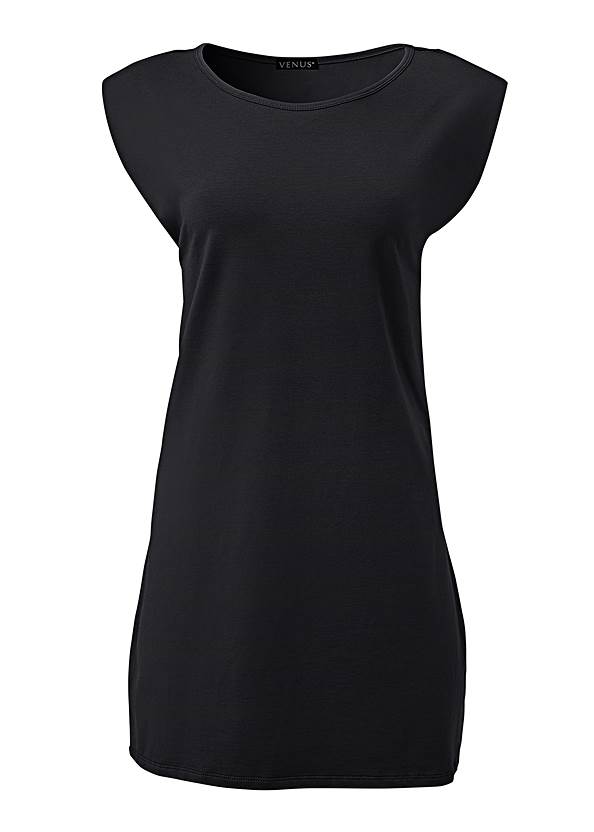 Easy Shift Dress in Black | VENUS