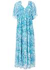 Ghost with background front view Flutter Sleeve Maxi Dress