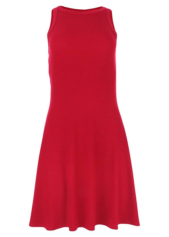 Alternate View Ribbed Fit And Flare Dress