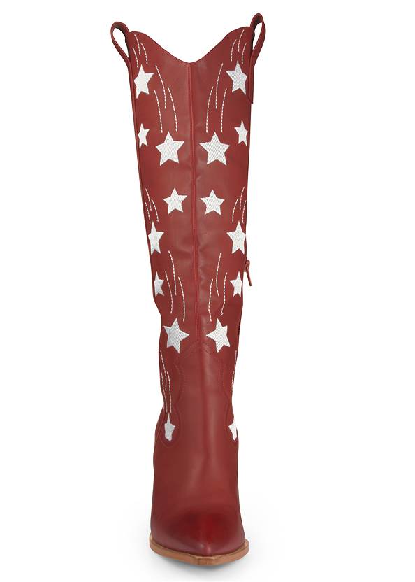 Front View Americana Cowgirl Boots