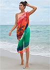 Full front view Pareo Swim Cover-Up