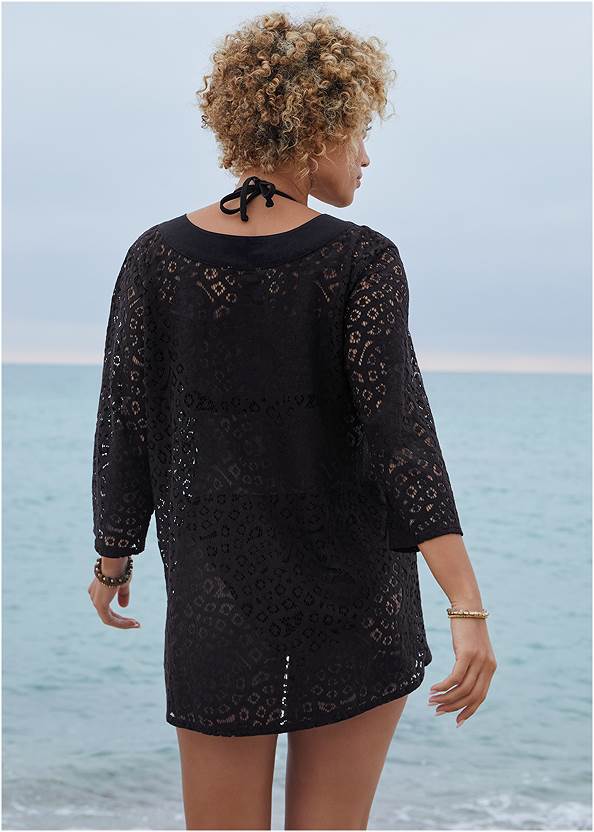 Back View Lace Tunic Cover-Up