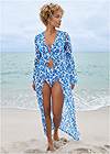 Full Front View Long Kimono Cover-Up