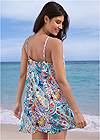Back View Crinkle Cover-Up Dress