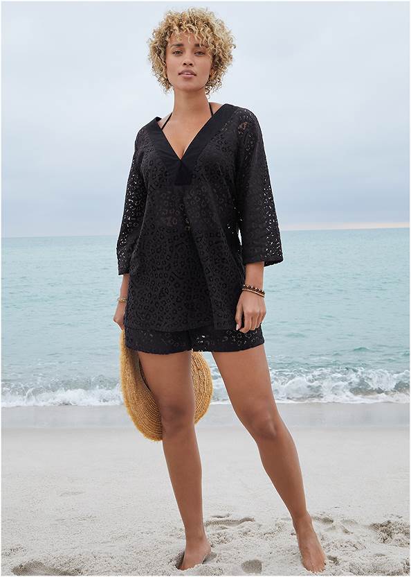 Full Front View Lace Tunic Cover-Up