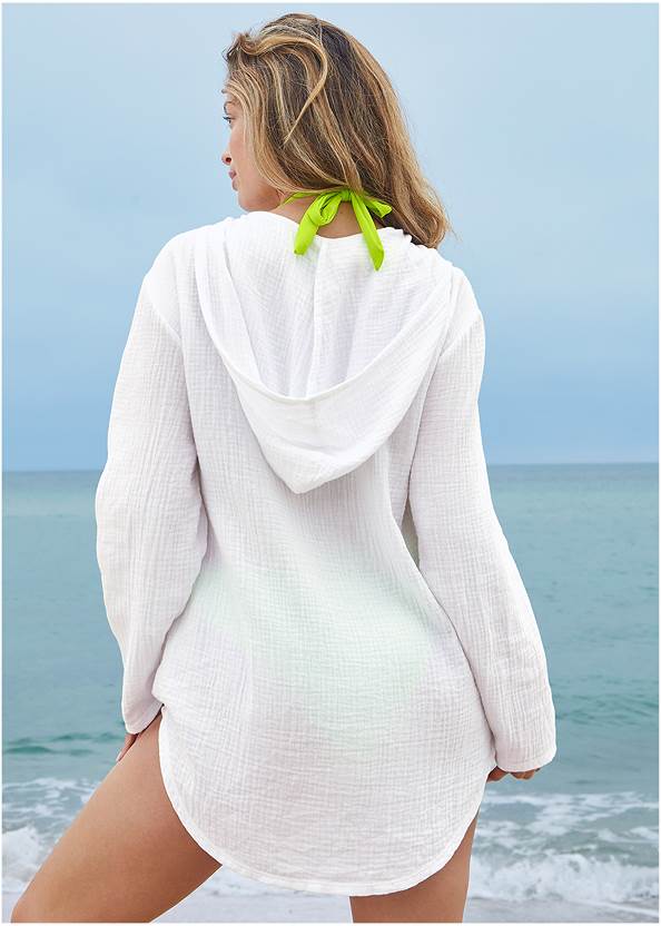 Back View Pack-And-Go Cover-Up Hoodie
