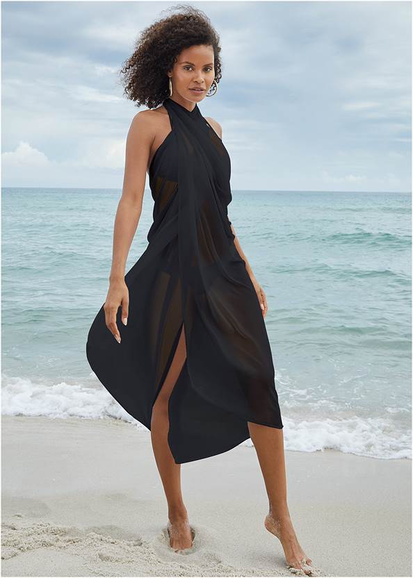 Pareo Cover-Up,Bahama String Bikini Top,Bali Scoop Bikini Bottom