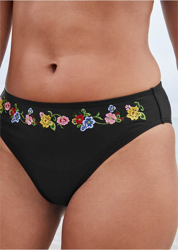 Alternate View Embroidered Hipster Bottom