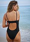 Full back view Cabo Bandeau One-Piece