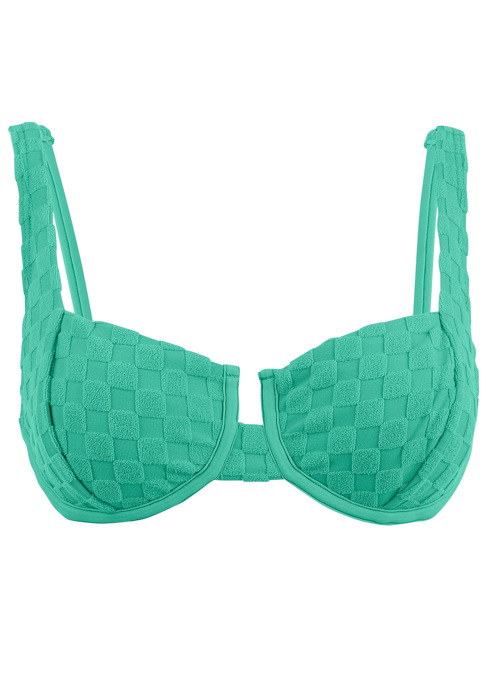 Softcheck Underwire Top in Green | Bikini | VENUS