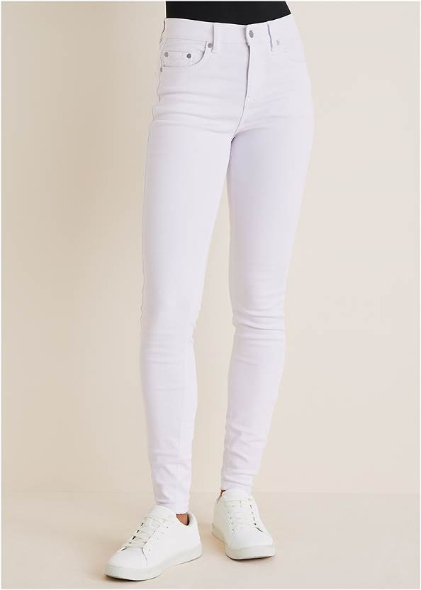 Cropped Front View Giselle Skinny Jeans