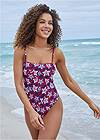 Front View  Cabo Bandeau One-Piece