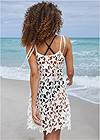 Back View Star Lace Cover-Up Dress