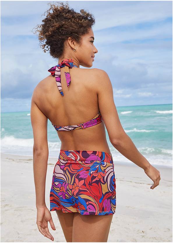 Back View Aruba Swim Skirt