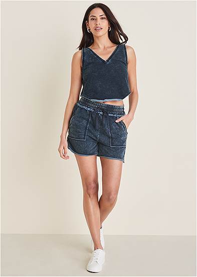 French Terry Cropped Tank