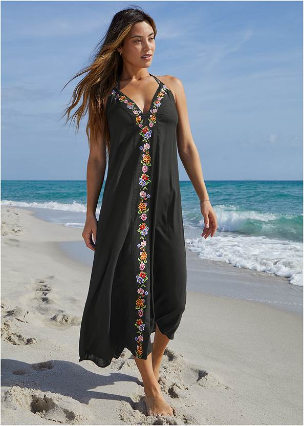 Alternate View Embroidered Cover-Up Dress