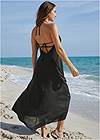 Back View Embroidered Cover-Up Dress